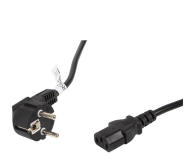 LANBERG Kabel zasilający CEE 7/7 - IEC 320 C13 VDE 5M czarny CA-C13C-11CC-0050-BK - 697025 - zdjęcie 1